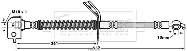 BORG & BECK Jarruletku BBH7612